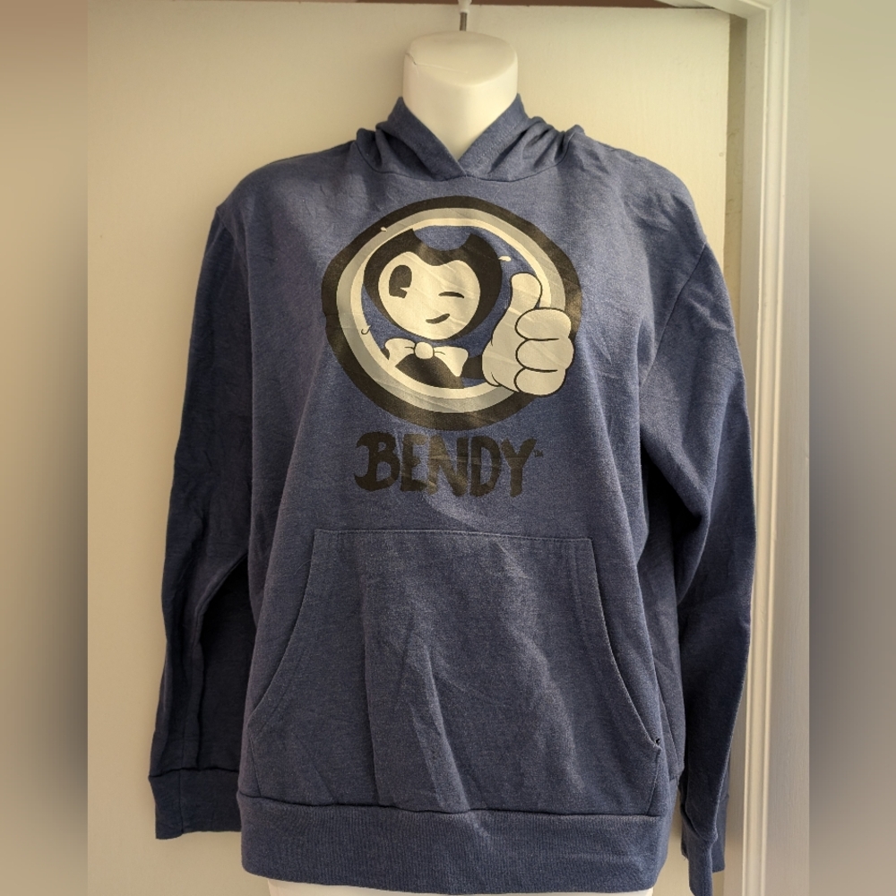 Vintage - Official Bendy - Great Graphic Logo - Premium Hoodie - Youth Size L